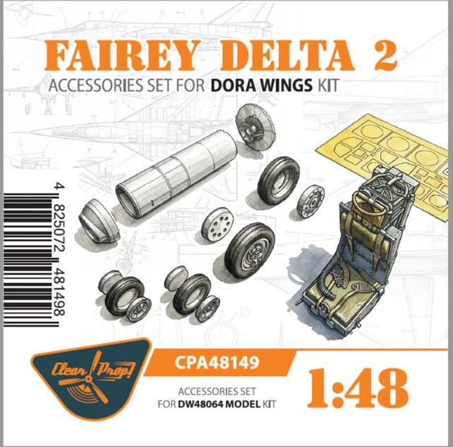 Clear Prop Dora Wings Fairey Delta 2, Accessories set - Bild 1