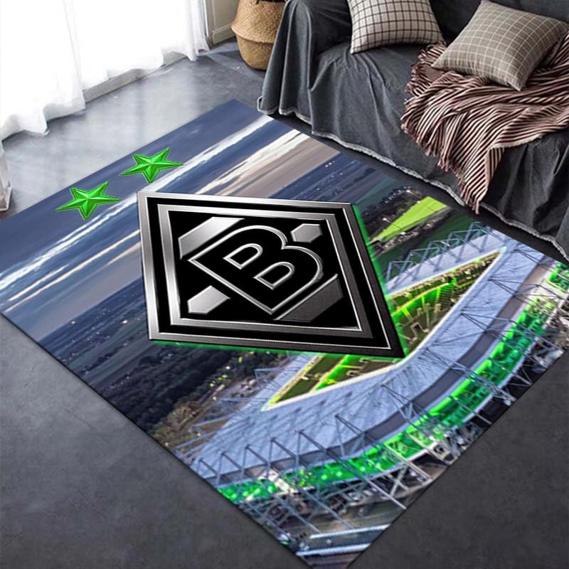 On My Love Home Borussia Teppich Modern Rechteckig Rutschfest Waschbar B/T: 70 x 100 cm - Bild 3