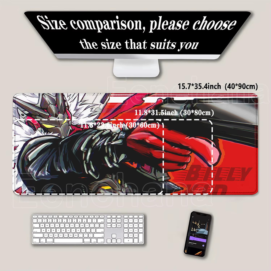Eenehana Gaming Mauspad Zenless Zone Zero Starlight Billy Anime Design in Multicolour mit rutschfester Basis und HD-Druck - Bild 2