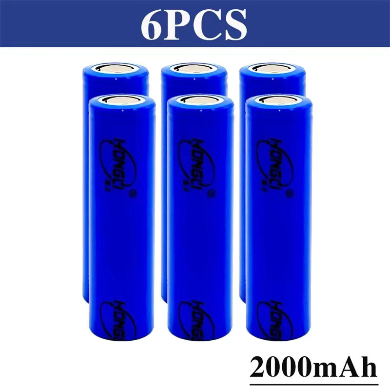 WHITECRANE 18650 Lithium-Ionen-Akku, 2000 mAh, 3,7 V, Blau - Bild 4
