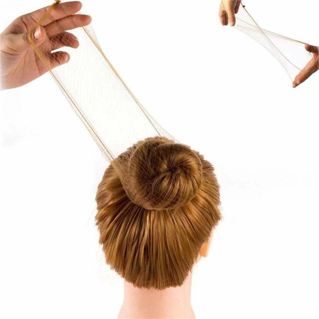 Haarnetz mit elastischem Rand, Braun, Unisex - Bild 1