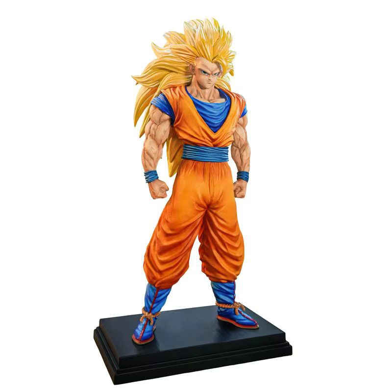 Bandai Dragon Ball Super Saiyajin 3 Goku Figur aus PVC als Desktop Ornament für Sammler, Höhe: 34,0 cm - Bild 2