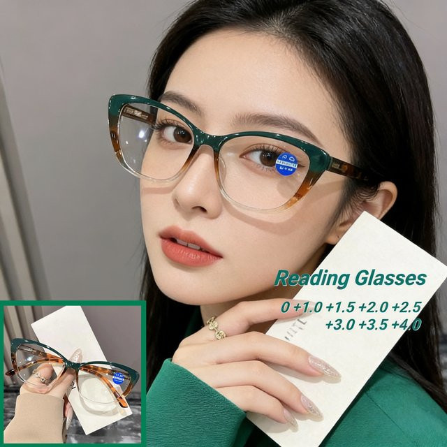 MOYOKA Lesebrille Cat-Eye, Vollrand, Kunststoff, Unisex - Bild 1