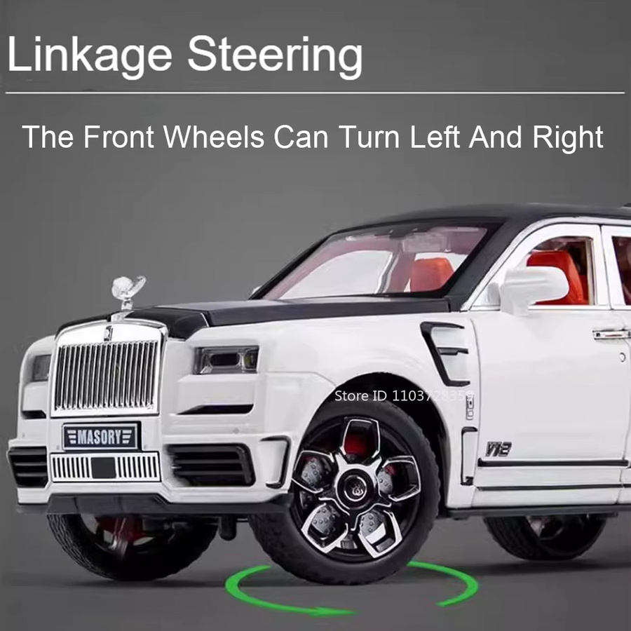 MAKEDA Rolls-royce Cullinan Mansory Cars, Modell Spielzeug, 1:24, Metall, mit Licht und Sound - Bild 2