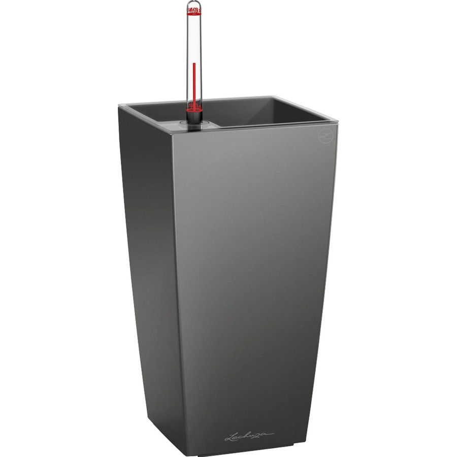 Lechuza Pflanzgefäß Cubi Tabletop Anthrazit Metallic B/T/H: 14 x 14 x 14 cm - Bild 2