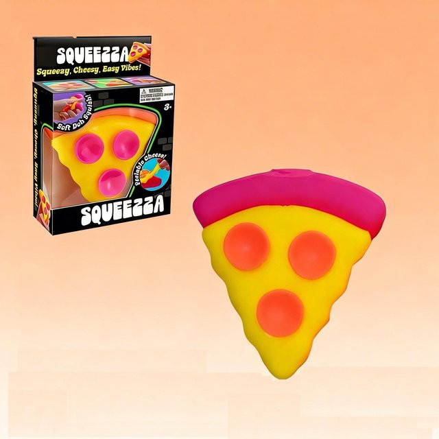 Needoh Knet- und Dekompressions-Pizza, Knetspielzeug mit Box - Bild 1