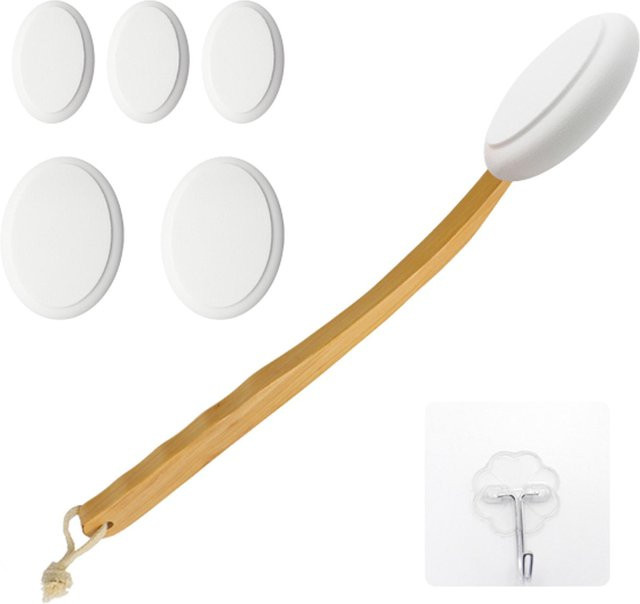 TOMTOP JMS Körperbürste mit Naturborsten, khaki, Unisex - Bild 1