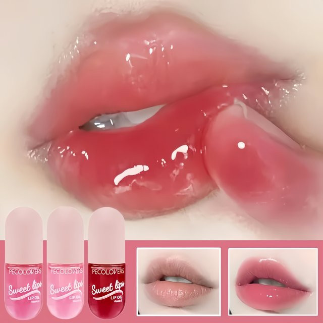 Lip Gloss Lip Öl, glänzend, transparent - Bild 1