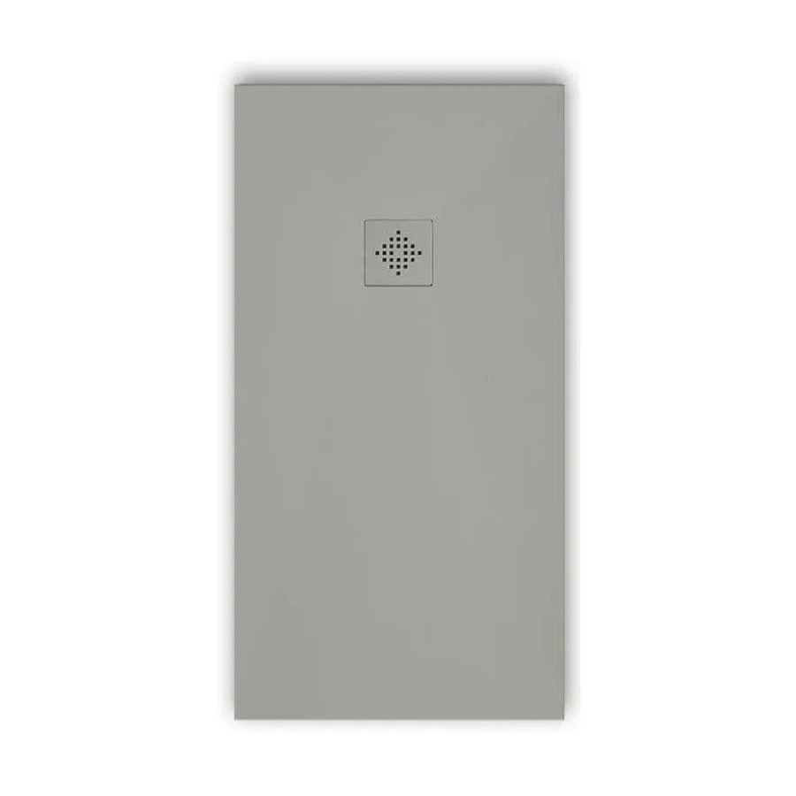 Mirlo Duschwanne Pure aus Mineralguss, extra flach, Grau, B: 120 cm, T: 70 cm - Bild 2