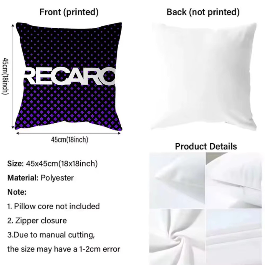 Recaro Kissenbezug Classic in Schwarz, quadratisch, Breite: 30 cm, Höhe: 30 cm, Tiefe: 30 cm - Bild 5