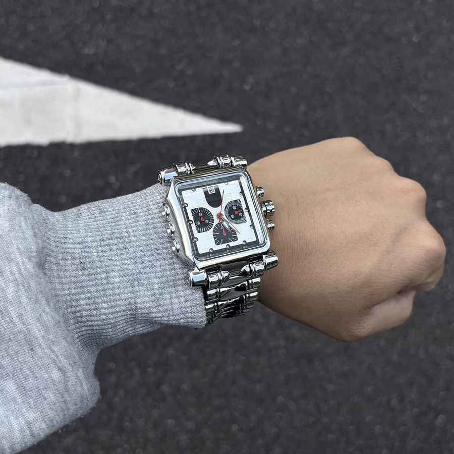 Alabaster Industries Armbanduhr, Quarz, Edelstahl, Silber, Herren - Bild 2