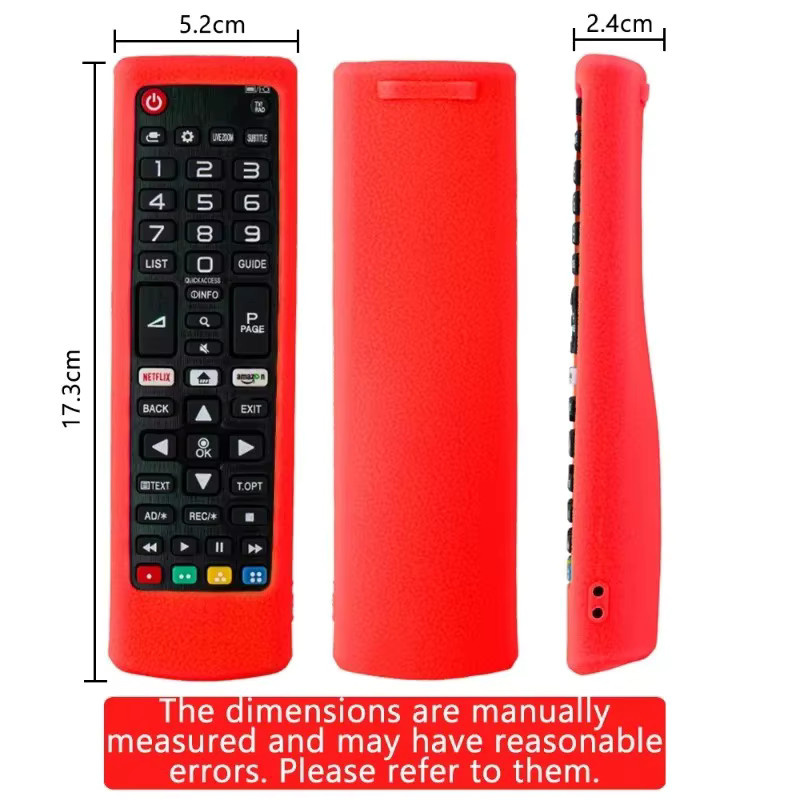 Silikonhülle Schutzhülle in Lila passend für LG Smart TV Fernbedienungen der AKB-Serie AKB75675311 AKB75095308 AKB76037605 als staubdichte Abdeckung - Bild 2