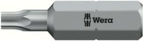 Wera Bit zähhart 1/4" DIN 3126 C6,3 T15x25mm mit Bohrung in Silber - Bild 1