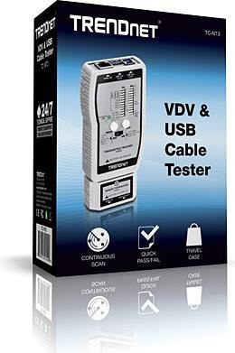 TRENDnet TC-NT3 Netzwerktester in Weiß mit USB-A Anschluss - Bild 1