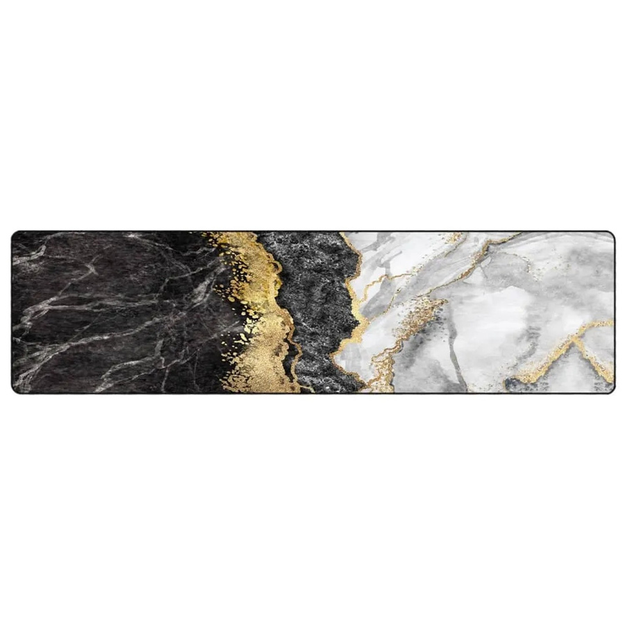 vidaXL Teppich aus Samt Polyester, Mehrfarbig, Waschbar und Rutschfest, B: 80 cm, L: 300 cm - Bild 2