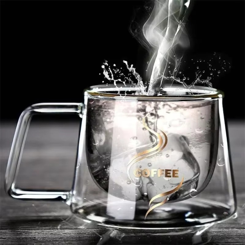 JUSTINLAU Espressotasse aus Glas, doppelwandig, transparent, 200 ml - Bild 4