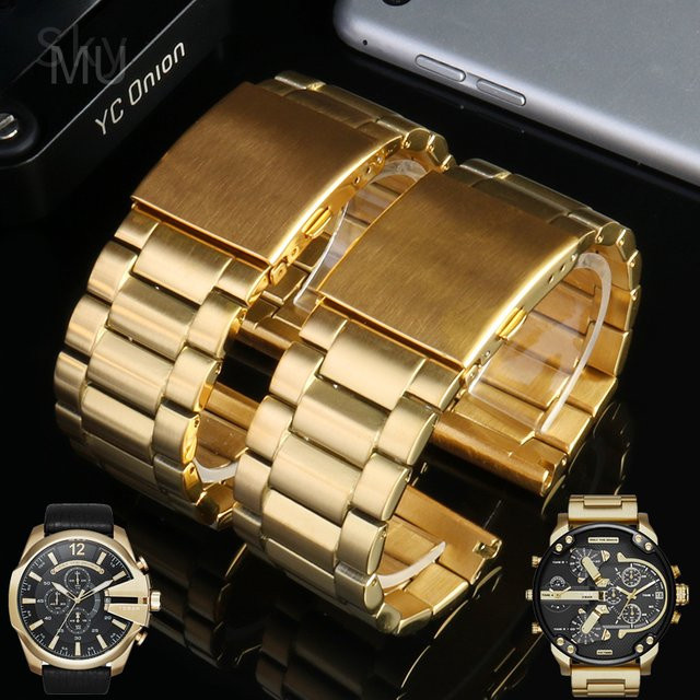Diesel Uhrenarmband Edelstahl, Gold, Herren - Bild 1