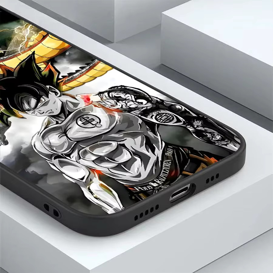 Handyhülle mit weicher Rückseite für Apple iPhone Modelle Dragon Ball Goku Design Multicolor - Bild 2