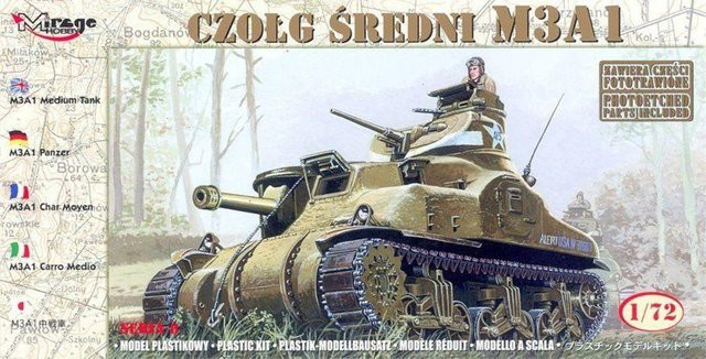 Mirage Hobby M3A1, 1:72, Kunststoff, Braun - Bild 1