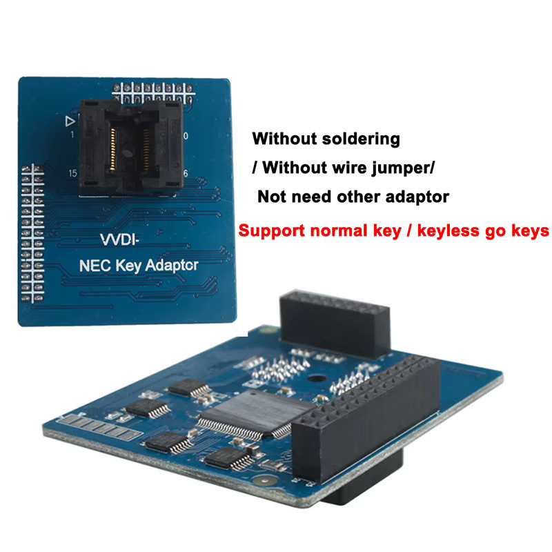 Xhorse VVDI MB NEC Schlüsseladapter für MB V51 V57 V28 V35 V40 Keyless Go BGA Programmierer Tool in Blau - Bild 2