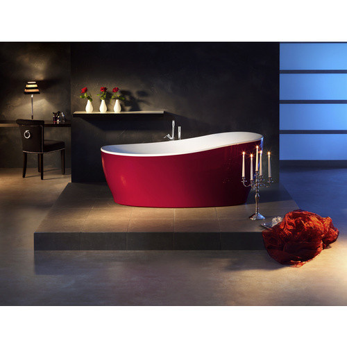 Freistehende Badewanne Aviva von OTTOFOND in Rot, B/H/L: 85 x 76 x 180 cm, oval - Bild 3