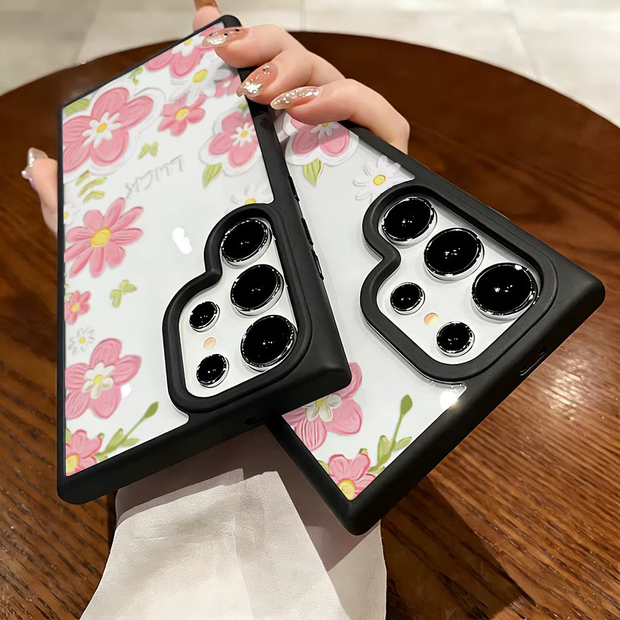 Silikon-Handyhülle mit Blumen-Design für Samsung Galaxy Modelle in Multicolour - Bild 3