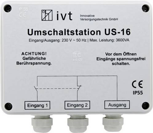 IVT Umschaltstation US-16 3600 VA Universal Wechselrichter B/T/H: 160 x 145 x 77 mm - Bild 1