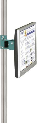 Manuflex LZ8204.5021 ESD-Monitorträger für Alu-Aufbauportale mit 80mm Einfachgelenk und VESA-Adapter 75 mm in Wasserblau RAL - Bild 1