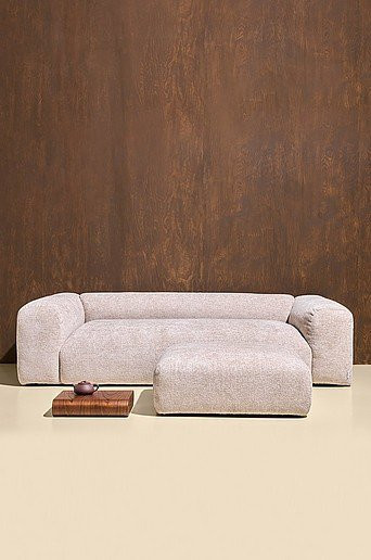 Wenju 3-Sitzer-Sofa Pastill mit Samtbezug für dein Wohnzimmer - Bild 1