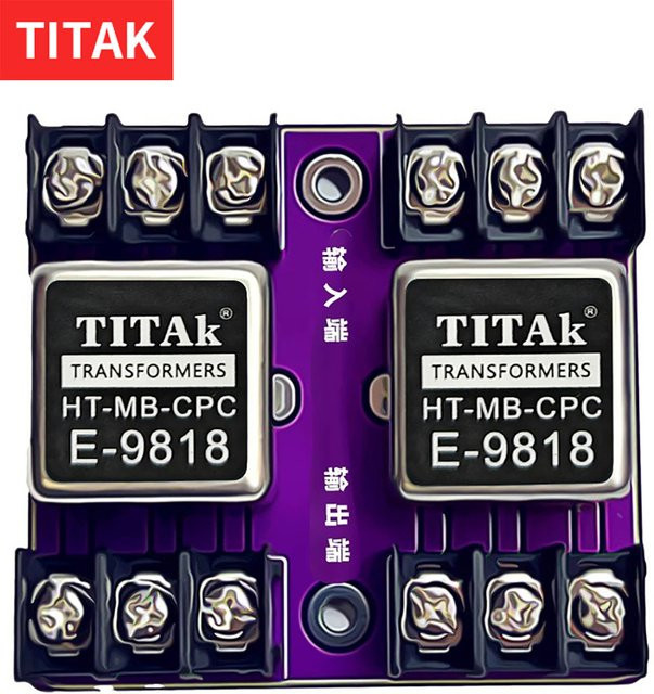 TITAK-9818 Audio-Isolator mit RCA/XLR Permalloy-Isolationstransformator für symmetrische und unsymmetrische Konvertierung, 600:600 20 Hz–20 kHz - Bild 1