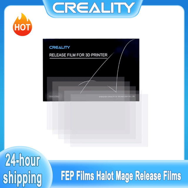 5 Stück FEP-Folie für HALOT MAGE und HALOT 10 Zoll LCD SLA DLP 3D-Drucker, Creality-kompatibel, transparent, B: 286 mm, T: 198 mm, H: 0,15 mm - Bild 1