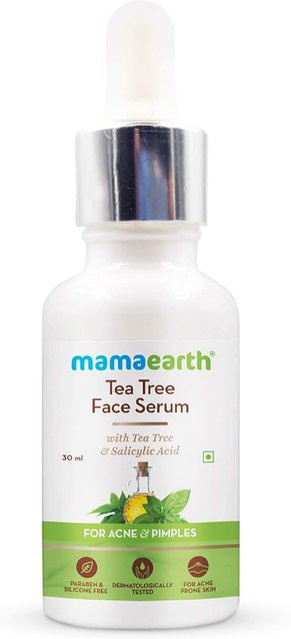Mamaearth Teebaum Gesichtsserum mit Salicylsäure, 30 ml, Unreine Haut - Bild 1