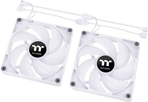 Thermaltake PC-Gehäuse-Lüfter CL-F154-PL14SW-A in Weiß und Transparent mit RGB, B/H/T: 140 x 140 x 25 mm - Bild 1