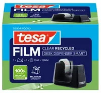 tesa Tischabroller SMART RECYCLED in Schwarz mit Tesafilm Rolle (15 mm x 10 m) - Bild 1