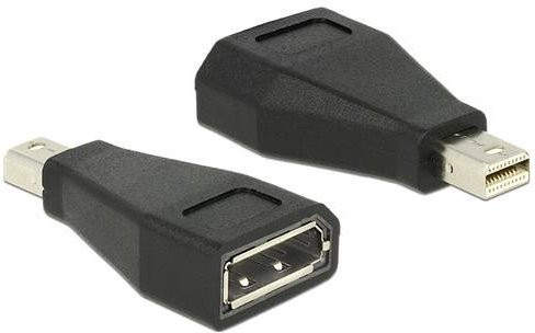Delock DisplayPort Adapter Mini auf DisplayPort in Schwarz - Bild 1