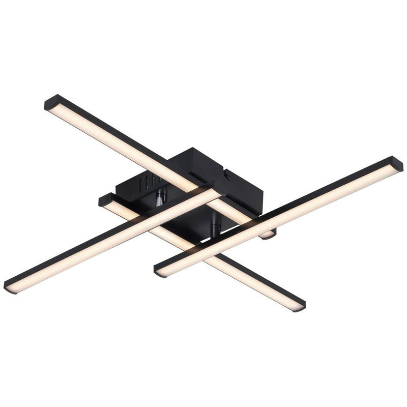 Pocoline Cleo IV LED-Deckenleuchte in Schwarz aus Kunststoff, B/H/T: 51 x 6 x 51 cm - Bild 2