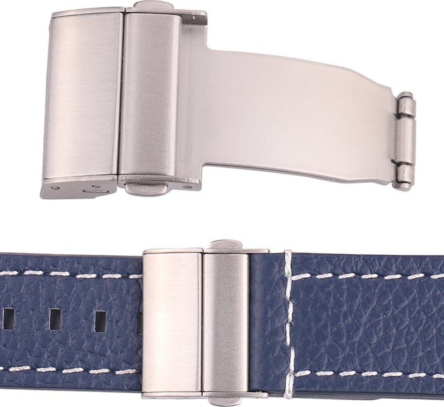 HENGRC Uhrenarmband-Schnalle, Edelstahl, silber, Unisex - Bild 1