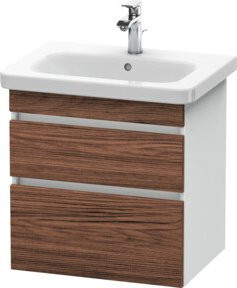 Duravit Waschtischunterschrank DuraStyle in Dunkelweiß mit 2 Schubladen, wandhängend, B: 58 cm, T: 44,8 cm, H: 61 cm - Bild 1
