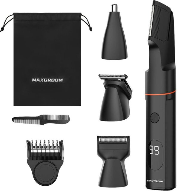 MAXGROOM Multifunktionstrimmer Barttrimmer, Schwarz, Herren - Bild 1
