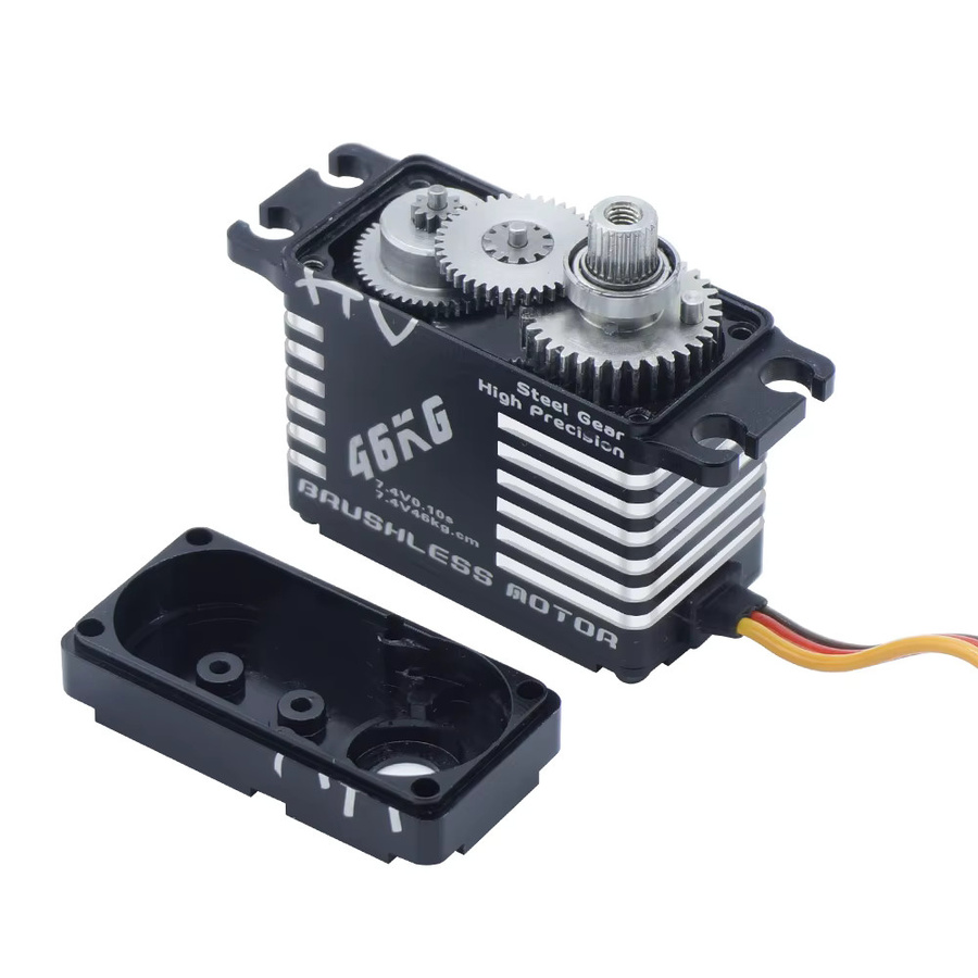 JX Servo BLS-HV7146MG, Bürstenloser Standard, 46KG, 1:5, Metall, Schwarz - Bild 3