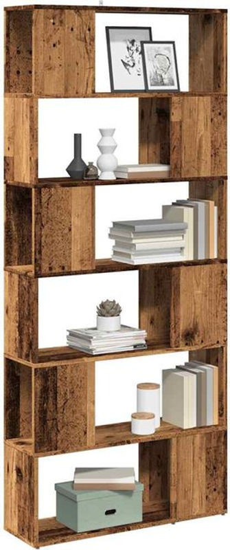 Vidaxl Bücherregal aus Holz in Braun im Industrial Design, B/T/H: 80 x 24 x 186 cm - Bild 1