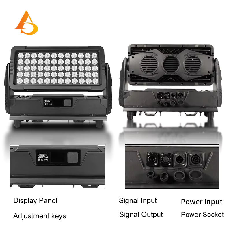 AICPOSE LED DMX 4in1 RGBW Wandfluter Außenbeleuchtung IP65 für Bühnen und Party-Licht - Bild 3