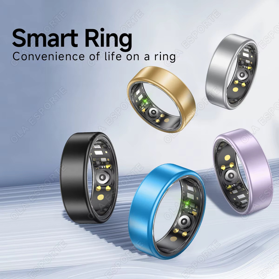 Ola Esporte R10 Smart Ring mit Ladehülle in Schwarz für Männer und Frauen mit Gesundheits- und Schlafmonitor sowie 5ATM Wasserdichtigkeit - Bild 5