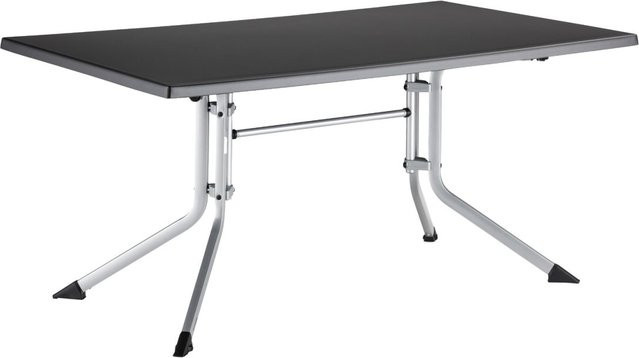 Kettler Klapptisch Boulevard rechteckig mit anthrazitfarbener Platte und silbernem Aluminiumgestell B/T/H: 160 x 95 x 74 cm - Bild 1