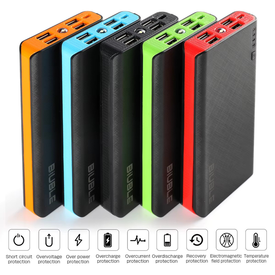 Tragbare Power Bank mit 20000 mAh Schnellladefunktion in Schwarz - Bild 4