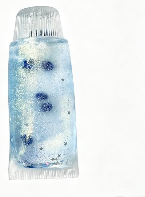 Quetschspielzeug Zahnpastatube, blau, Anti-Stress Simulation - Bild 1