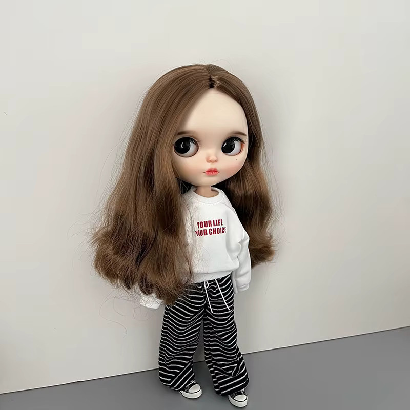DLBell Blyth-Puppenkleidung, Pullover, gestreifte Hose, Freizeit-Sportanzug, Zubehör - Bild 2