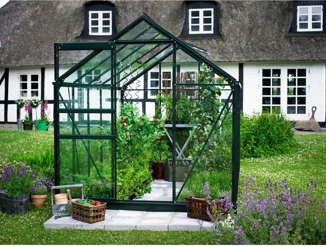 Halls Gewächshaus Popular in Grün mit 6,2 m² und 3 mm Sicherheitsglas - Bild 1
