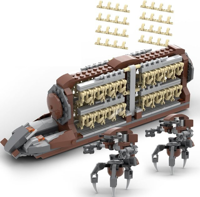 AMAZINGBLOKS Raum Krieg Transport Fahrzeug, Bausteine, 522 Teile - Bild 1