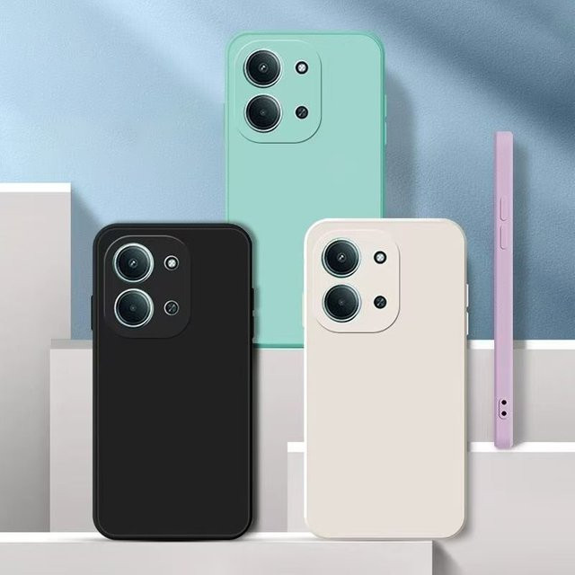 Stoßfeste TPU Silikon Handyhülle für Xiaomi Redmi Note 13 Pro 4G und POCO M6 Pro 4G in Lila - Bild 1